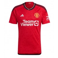 Camisa de Futebol Manchester United Bruno Fernandes #8 Equipamento Principal 2023-24 Manga Curta